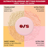 Ultimate Blurring Setting Powder Blurred & Bright Travel Duo - Transluscent/Ultra Pink