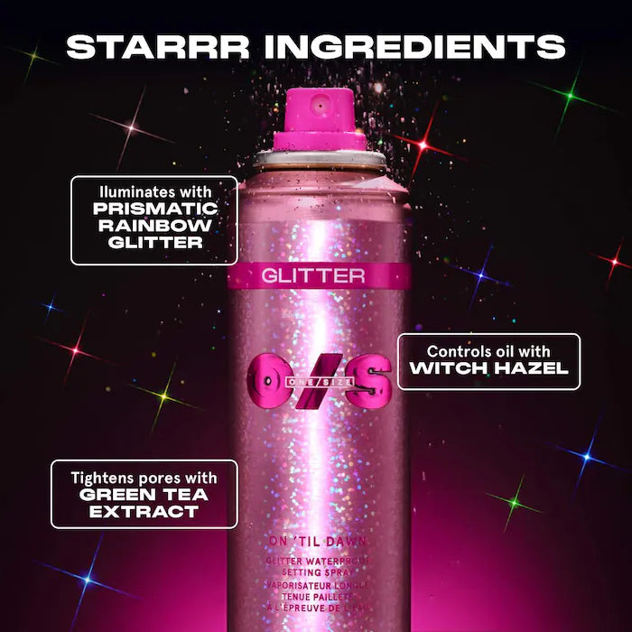 On 'Til Dawn Glitter Waterproof Setting Spray