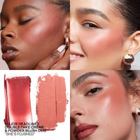 Major Headlines Double-Take Crème & Powder Blush Duo - She's Flushed