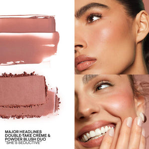 Major Headlines Double-Take Crème & Powder Blush Duo - She's Seductive