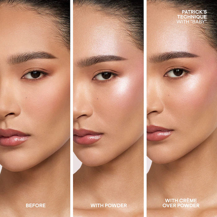 Major Glow Creme & Powder Light Reflecting Translucent Highlighter Duo - Baby